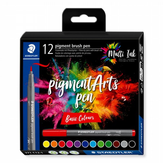 Staedtler Pigment arts pen- 12 basic colors ���� ����� 12 ����� ����
