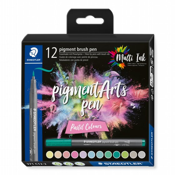  Staedtler Pigment arts pen- 12 pastel colors ���� ����� 12 ����� ����