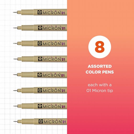 PIGMA MICRON ���������� �������� 0.1 8 �����