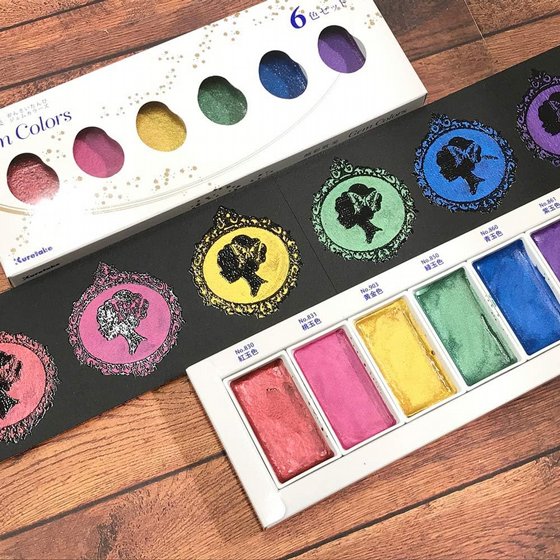 Kuretake Gansai Tambi gem colors ������ ���� ��� 6 ����� �������