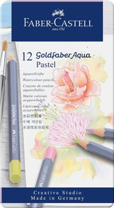 Faber Castell Goldfaber Aqua עפרונות אקרוול צבעוניים 12 צבעים Faber Castell Goldfaber Aqua עפרונות אקרוול צבעוניים 12 צבעים