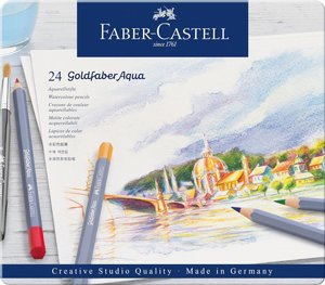 Faber Castell Goldfaber Aqua עפרונות אקרוול צבעוניים 12 צבעים Faber Castell Goldfaber Aqua עפרונות אקרוול צבעוניים 12 צבעים