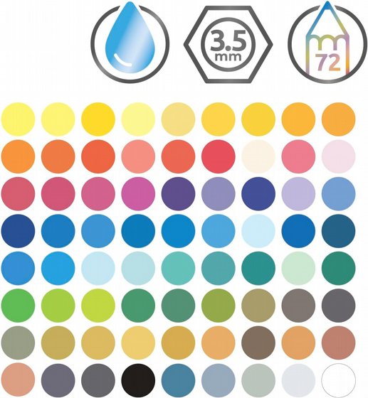 Derwent Watercolour ������� �������� ������ ���� 72 �����