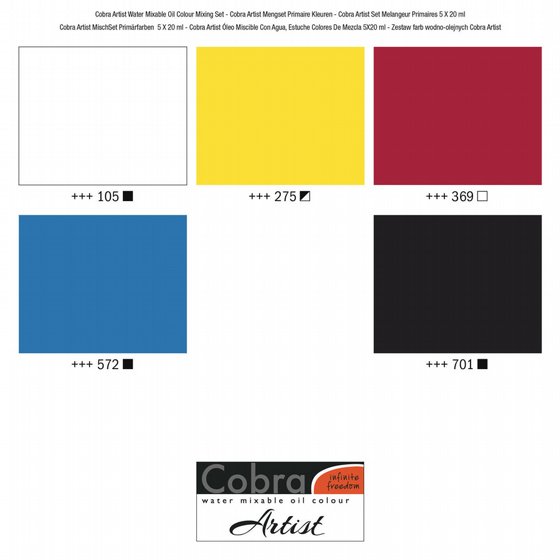 Cobra Artist Water Mixable Oil Colour Mixing Set