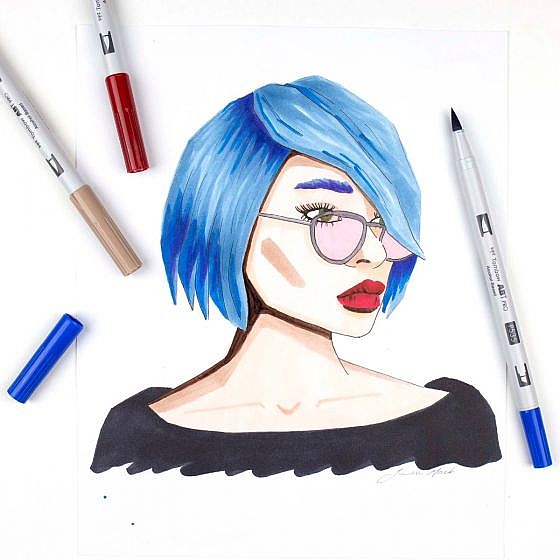���� 12 ������ �� ���� ������� TOMBOW FASHION PALETTE