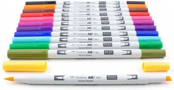TOMBOW Manga Tones ���� 12 ������ ��������� ������ ����