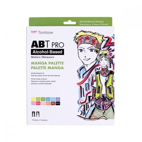 ���� 12 ������ �� ���� ������� TOMBOW MANGA PALETTE