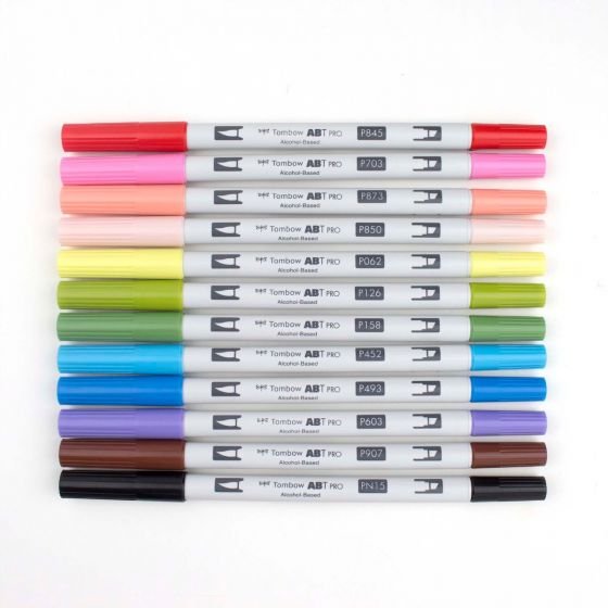 ���� 12 ������ �� ���� ������� TOMBOW MANGA PALETTE