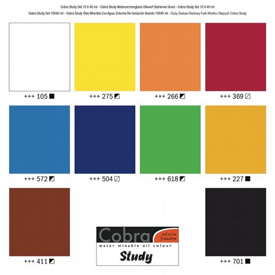 Study oil colour set | 10 x 40 ml- �� ���� ��� �� ���� ��� �����