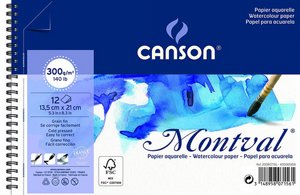 בלוק ציור לצבעי מים- ס"מ Canson 13.5/21 בלוק ציור לצבעי מים- ס"מ Canson 13.5/21