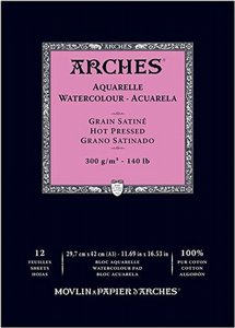 בלוק אקוורל ARCHS - כבישה חמה 300 גרם בלוק אקוורל ARCHS - כבישה חמה 300 גרם