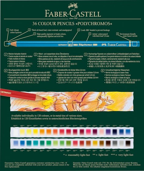Faber Castell Polychromos ������� ���������� �������� 36 ����� ������ ������