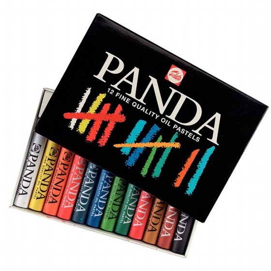 Panda oil pastel set - �� 12 ���� ���� �����