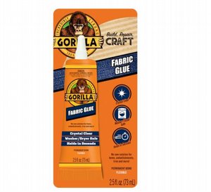 דבק בדים גורילה פרמננטי, שקוף ועוצמתי לתיקונים ויצירה 73 מ”ל, עמיד למים וכביסה, מחליף תפירה, קישוטים ועוד דבק בדים גורילה פרמננטי, שקוף ועוצמתי לתיקונים ויצירה 73 מ”ל, עמיד למים וכביסה, מחליף תפירה, קישוטים ועוד