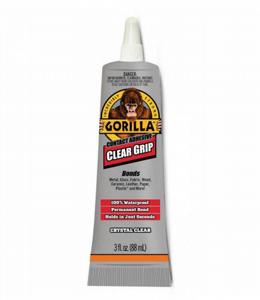 גורילה קליר גריפ שקוף Clear Grip, הדבקה פרמננטית לאמנות, יצירה, דגמים, רכיבים אלקטרוניים, בטוח לבדים במכונה ומייבש כביסה GORILLA גורילה קליר גריפ שקוף Clear Grip, הדבקה פרמננטית לאמנות, יצירה, דגמים, רכיבים אלקטרוניים, בטוח לבדים במכונה ומייבש כביסה GORILLA