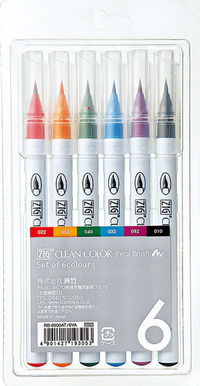zig clean color real brush ��� ����� ��� �� ���� ��� �� 6 �����