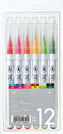 zig clean color real brush ��� ����� ��� �� ���� ��� �� 12 �����