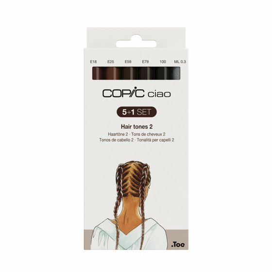 Copic ciao Hairtones 2 ����� ���������� ����� ��� ����� ���� 5 �����+��������
