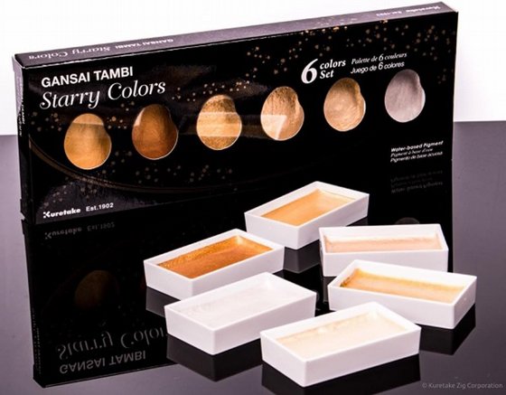 Kuretake Gansai Tambi Starry colors ������ ���� ��� 6 ����� �������