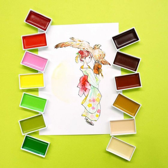 Kuretake Gansai Tambi ������ ���� ��� 48 �����