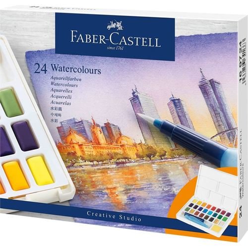 �� �� 24 ���� ��� Faber Castell Watercolour ���� ����