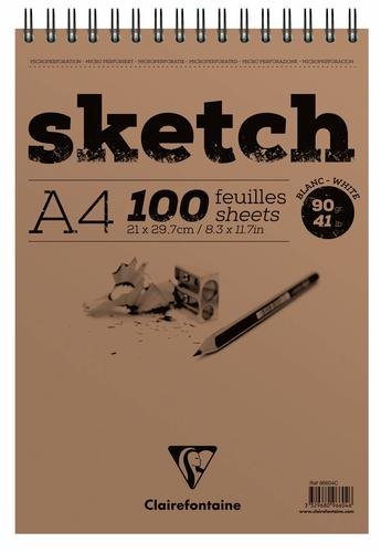������ A4 ,50 ����, ���� 90 �� Clairefontaine SKETCH