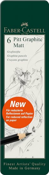 FABER CASTELL Pitt Graphite Matte ������� ����� ����� �� 6 �������