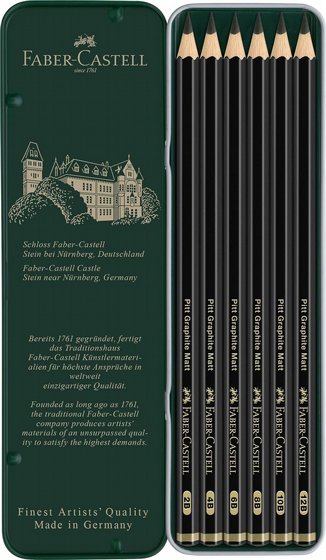 FABER CASTELL Pitt Graphite Matte ������� ����� ����� �� 6 �������