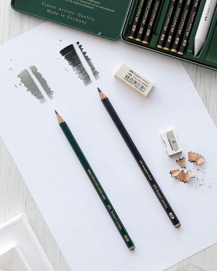 FABER CASTELL Pitt Graphite Matte ������� ����� ����� �� 6 �������