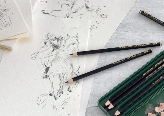 FABER CASTELL Pitt Graphite Matte ������� ����� ����� �� 6 �������