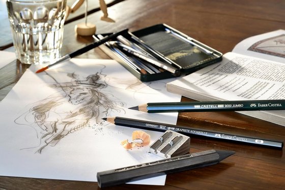 FABER CASTELL Pitt Graphite Matte ������� ����� ����� �� 6 �������
