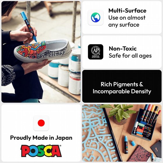 POSCA 1M ����� �������� ����� 16 ����� �������