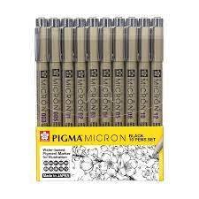�� 10 ������ ������ ������� ����� PIGMA MICRON SET �����