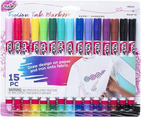 �� 15 ����� ����� ������� FABRIC MARKERS TULIP