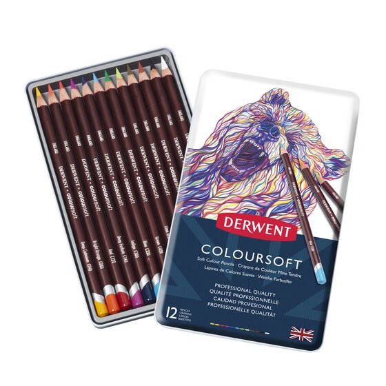 Derwent Coloursoft �� 12 ������� ���� ��������