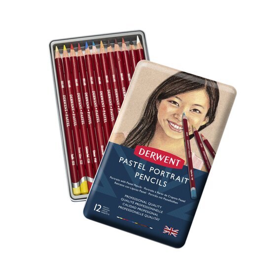   Derwent PORTRAIT PASTEL PENCILS �� 12 ������� ���� ���� 