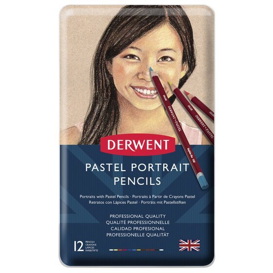   Derwent PORTRAIT PASTEL PENCILS �� 12 ������� ���� ���� 