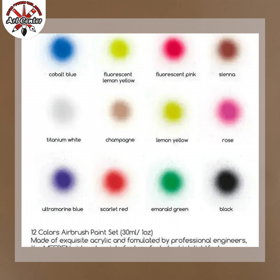 Airbrush Paint Colors Set, 30 ml / 3 oz