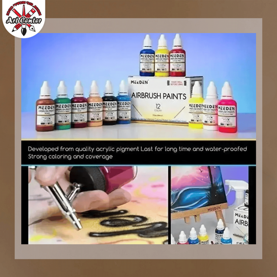 Airbrush Paint Colors Set, 30 ml / 3 oz 60