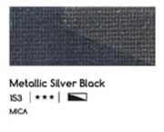 153 Metallic Silver Black