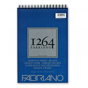 fabriano 1264 black A4 בלוק שחור fabriano 1264 black A4 בלוק שחור
