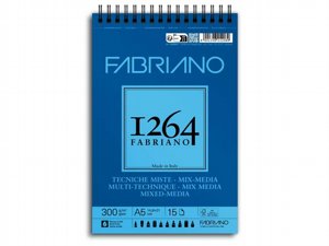 fabriano 1264 mixed media A5 בלוק מיקס מדיה fabriano 1264 mixed media A5 בלוק מיקס מדיה