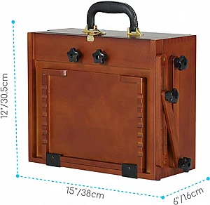 MEEDEN Plein Air Pochade Box-Walnut
